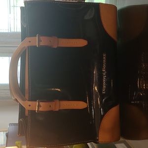 Dooney and Bourke Black patent leather handbag